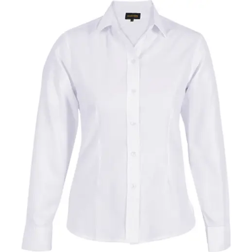Ladies Easy Care Blouse Long Sleeve White